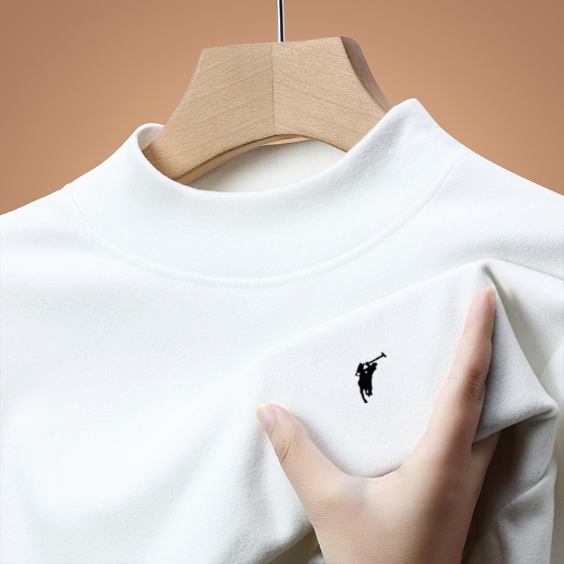 保罗双面德绒打底衫秋冬保暖T恤