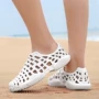 Mùa hè nam và nữ lỗ lớn dép nhựa rỗng lỗ thoáng mát giày lỗ Baotou tay áo ngày mưa bước giày - Sandal sandal adidas nam