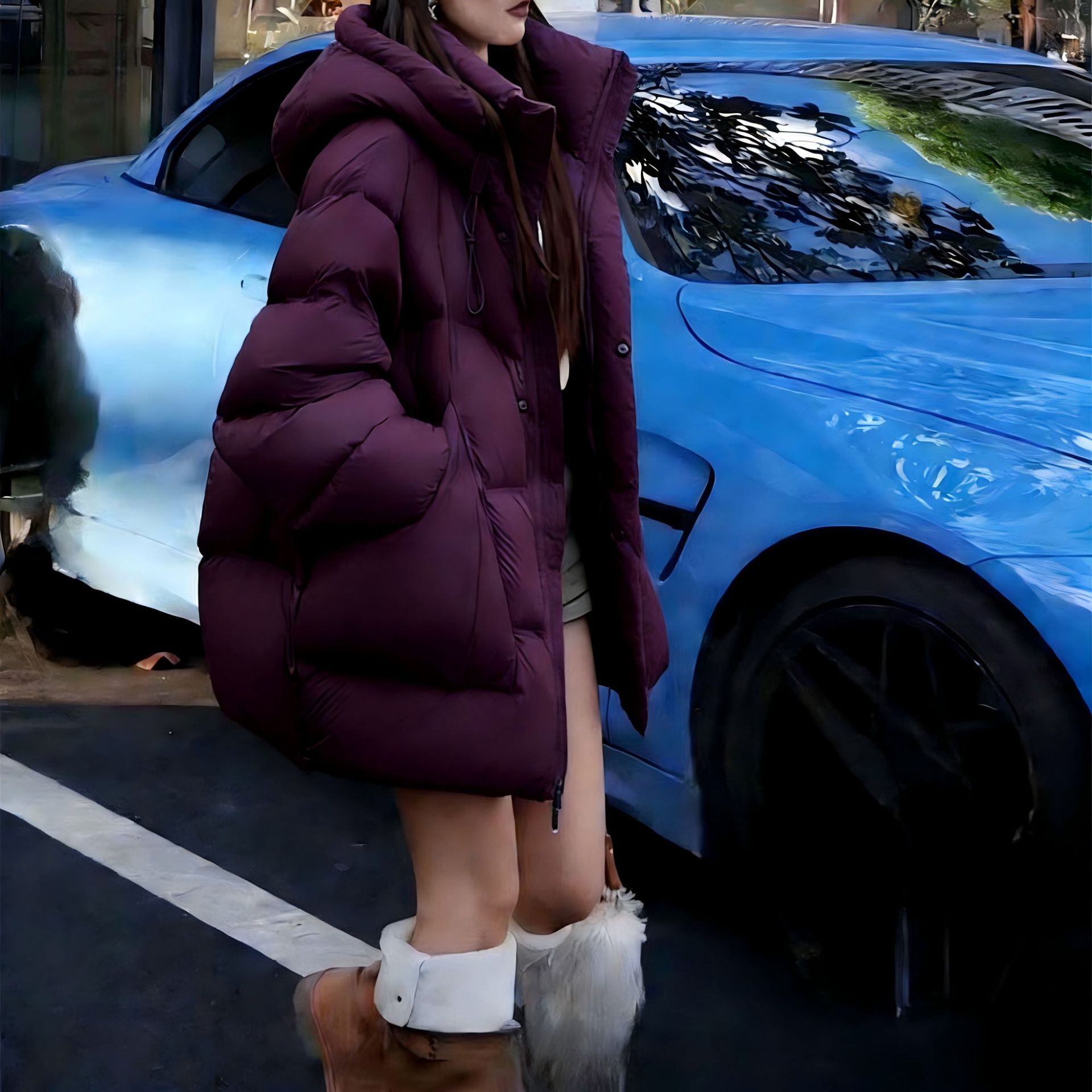 羽绒服女款冬季外套短款羽绒款爆羽绒服