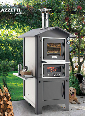 Palazzetti意大利进口真火燃木壁炉Andree别墅酒店户外BBQ烧烤炉