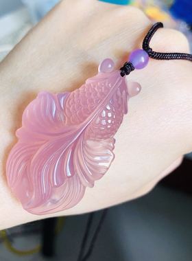 冰种吊坠金玉满堂女款证书绿玛瑙