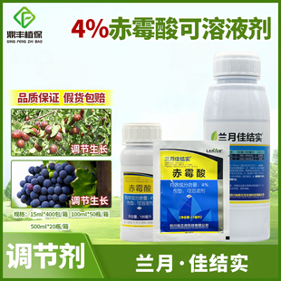 兰月佳结实4％赤霉酸920可溶液剂促进坐果提早成熟生长调节剂15ml