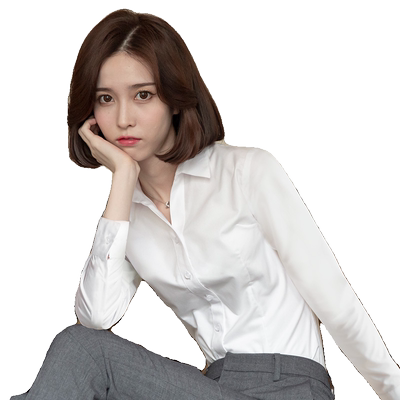 白衬衫女长袖职业新款工作服衬衣