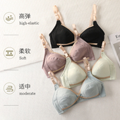 孕妇纯棉哺乳文胸聚拢防下垂怀孕期哺乳内衣女超薄喂奶纯棉胸罩