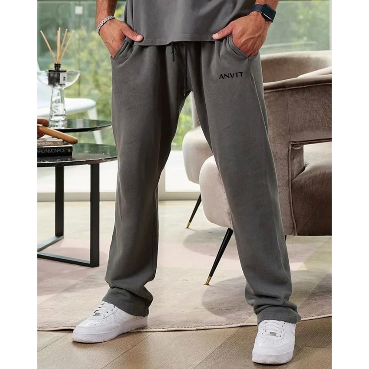 ANVTT美式运动休闲长裤