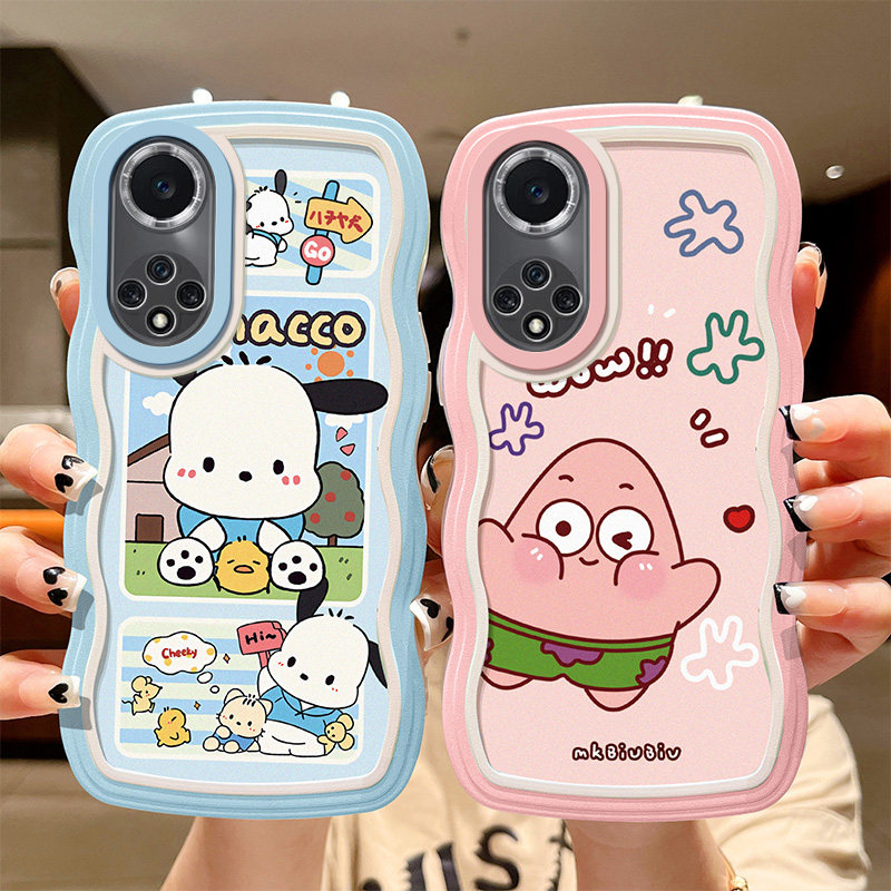 适用华为荣耀五零曲屏手机壳honor50硅胶女款nthan00防摔软套5o新潮