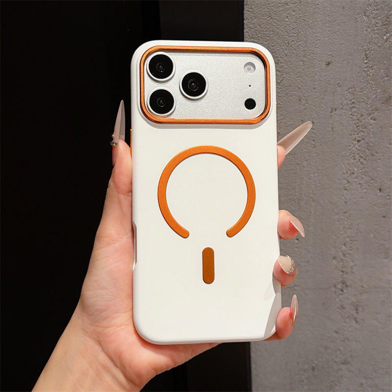 冰岩磁吸适用iPhone17手机壳新款苹果17promax保护套镜头大孔防摔ip17硅胶软边17pro超薄牛皮后外壳男士女