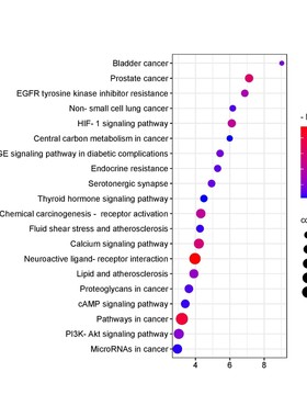 生信生信分析mRNA miRNA lncRNA相关性分析散点图共表达