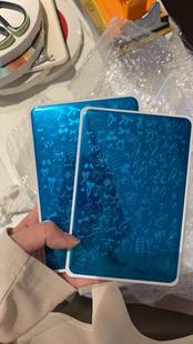 美甲印花钢板转印渐变刮花工具指甲油压花涂色定制美甲工具不锈钢