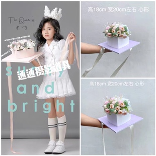 新款儿童摄影 样片拍摄创意泡沫蛋糕摆件 外景拍照韩式婚纱小道具