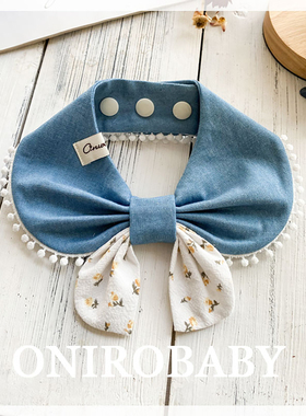 原创猫咪围脖围兜宠物围巾狗狗口水巾猫咪领结可爱蝴蝶结装扮