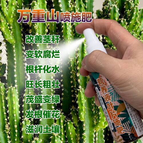 万重山专用肥料盆栽仙人掌改善发软发黄发黑锈斑营养液水溶化肥料