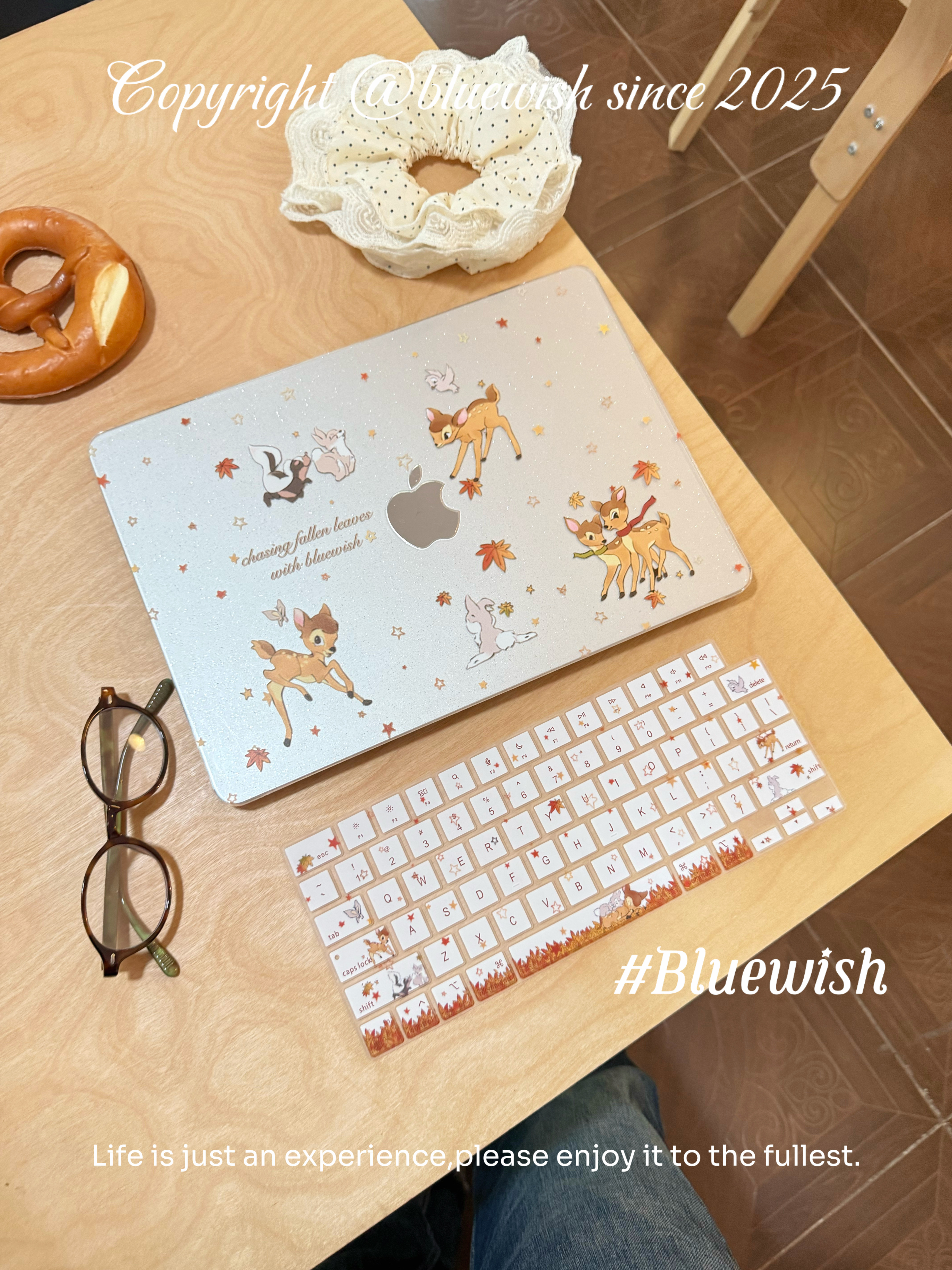 Bluewish《小鹿斑比》苹果电脑键盘膜Macbookpro防水防污air1314