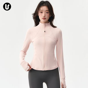 运动外套女秋冬裸感修身 外穿跑步普拉提训练服健身上衣 瑜伽服长袖