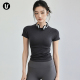 背心 修身 瑜伽服运动速干衣女健身房跑步训练T恤紧身短袖 上衣套装
