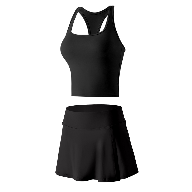 [Set]High-End Black (Vest + Skirt)