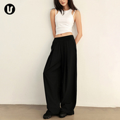 子跑步速干瑜伽服套装 宽松休闲直筒健身长裤 女春夏新款 轻薄运动裤