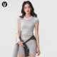 瑜伽服上衣户外跑步t恤训练健身套装 运动短袖 速干无袖 修身 女新款