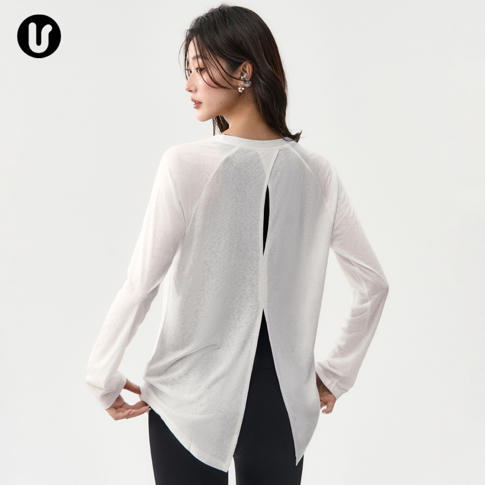 Umkeo运动罩衫轻薄透气瑜伽上衣