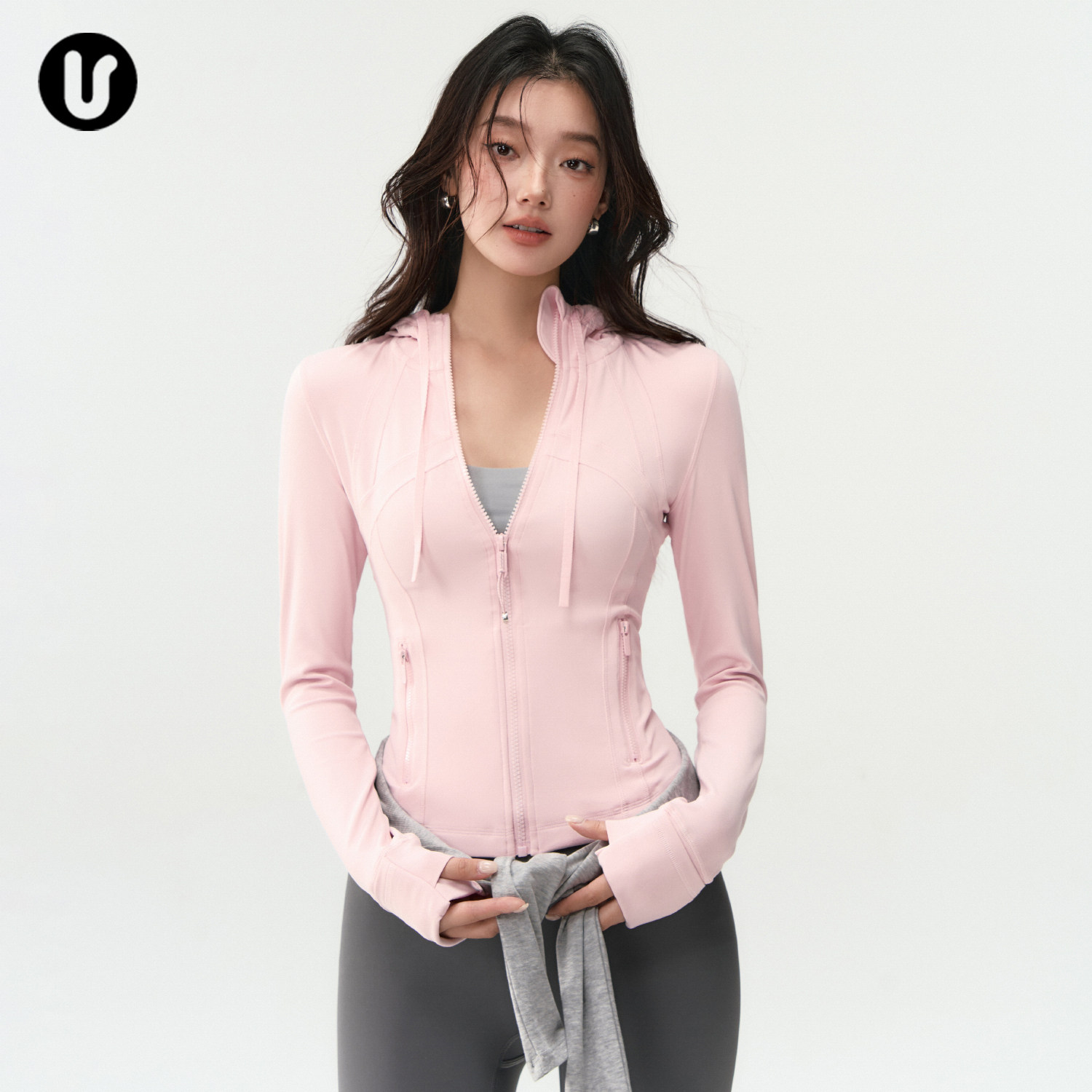 秋冬瑜伽外套女修身立领运动上衣户外跑步训练健身服长袖骑行夹克,运动/瑜伽/健身/球迷用品,瑜伽外套,淘宝优惠券,粉丝福利购,淘宝优惠卷