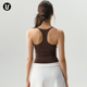 吊带工字运动背心女新款 速干带胸垫瑜伽服内衣普拉提训练健身上衣