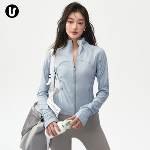 长袖 运动外套户外跑步健身服普拉提套装 网纱修身 瑜伽服上衣女新款