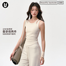 运动背心女带胸垫防震高强度瑜伽服上衣普拉提训练服套装 健身内衣