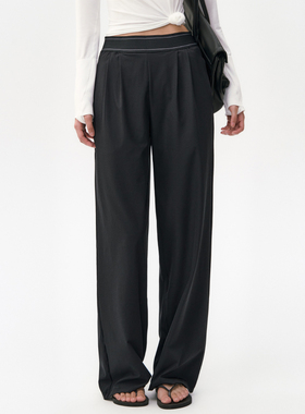 宽松运动长裤女秋冬户外跑步健身阔腿休闲裤普拉提训练直筒瑜伽裤