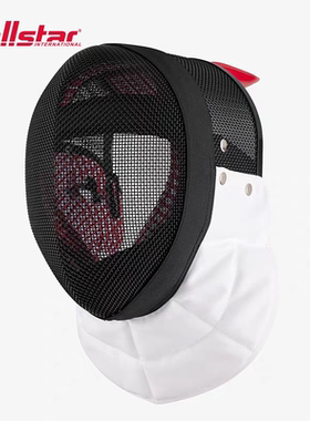 allstar奥斯达FIE认证1600牛固定内衬重剑护面击剑面罩头盔AMI