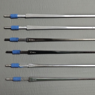 章牌花剑条阿章防锈电动花剑条成人儿童银彩金蓝黑色认证比赛器材