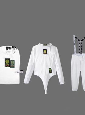 CZHE儿童击剑防护服超薄冰丝800N三件套fie认证花重佩剑保护服