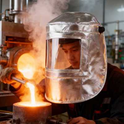 炉前工防护面罩面具铝箔