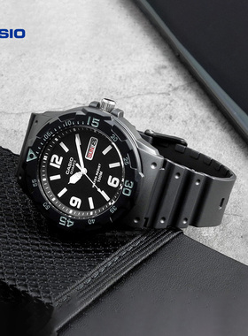 casio卡西欧海外旗舰店MRW-200H-2B2学生考试专用电子手表男女款