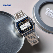礼物 casio卡西欧旗舰店A159WGED小银方块学生手表男女士正品
