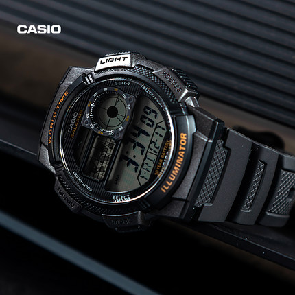 卡西欧旗舰店AE-1000W 潮流防水运动时尚休闲手表男官网官方正品