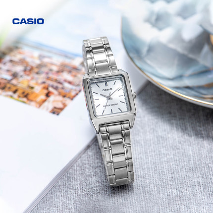 casio卡西欧手表女士款学生小方块考试专用LTP-V007官方旗舰店