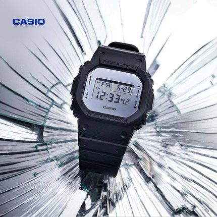 casio卡西欧旗舰店DW-5700BBMB小方块手表男官方正品 G-SHOCK