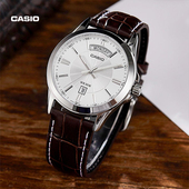 官方正品 海外专供卡西欧旗舰店MTP 1381防水商务考试专用手表男士