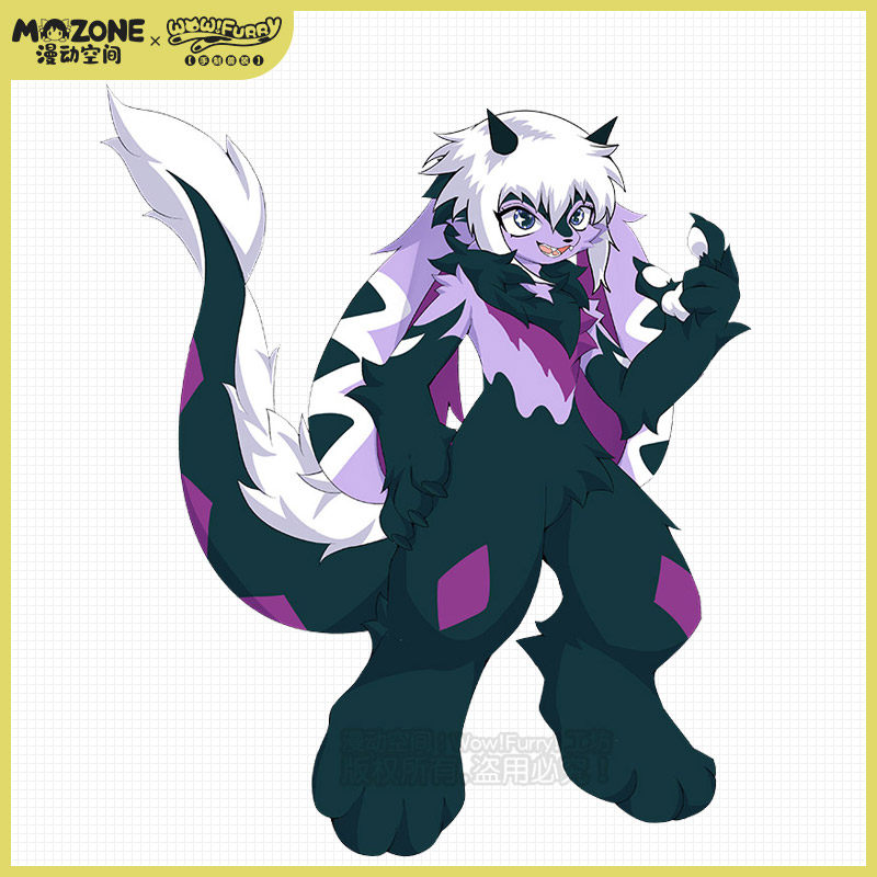 漫动空间原创furry兽设小恶魔唤星fursuit兽装全装半装个性定制_虎窝淘