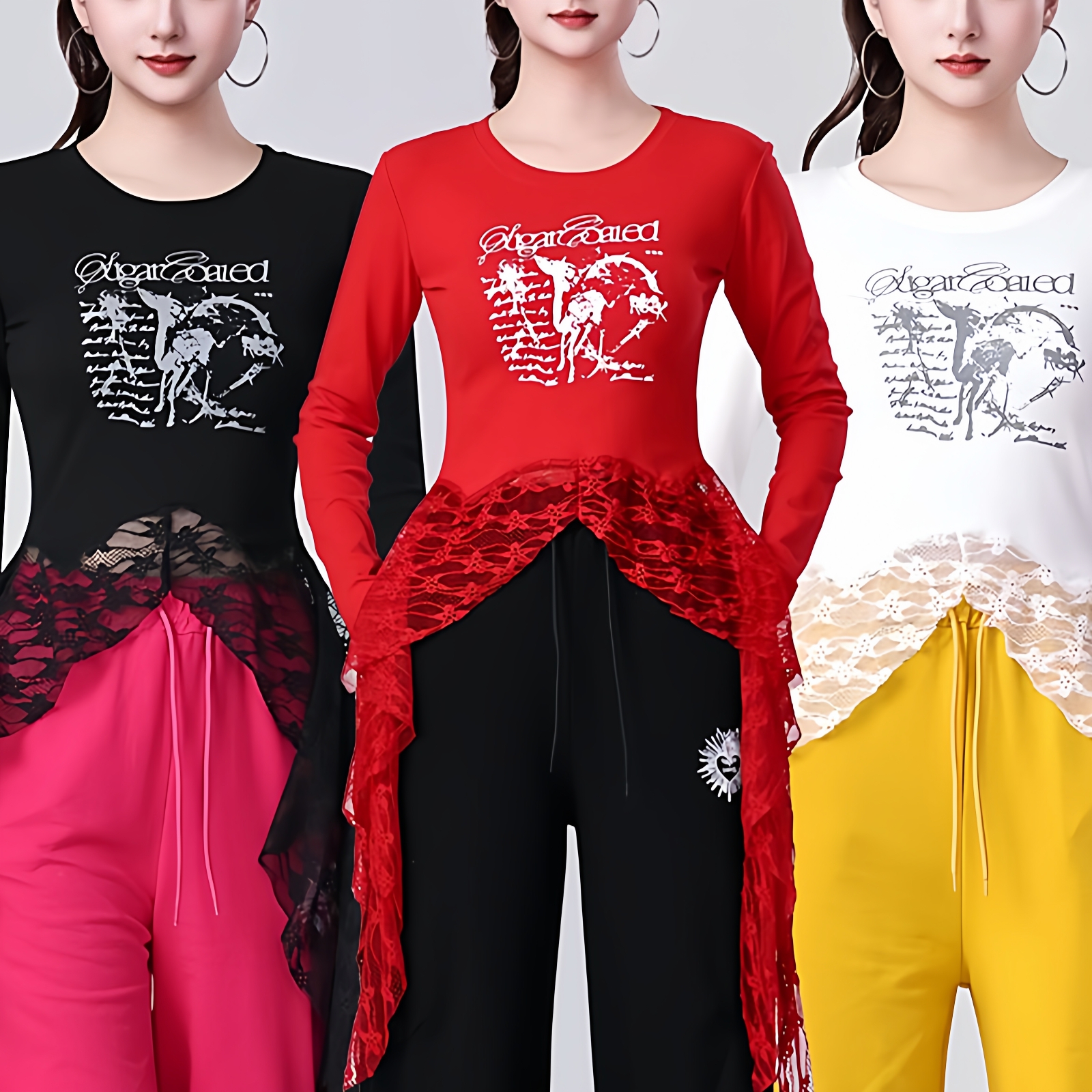 新款修身健身瑜伽跳舞服装