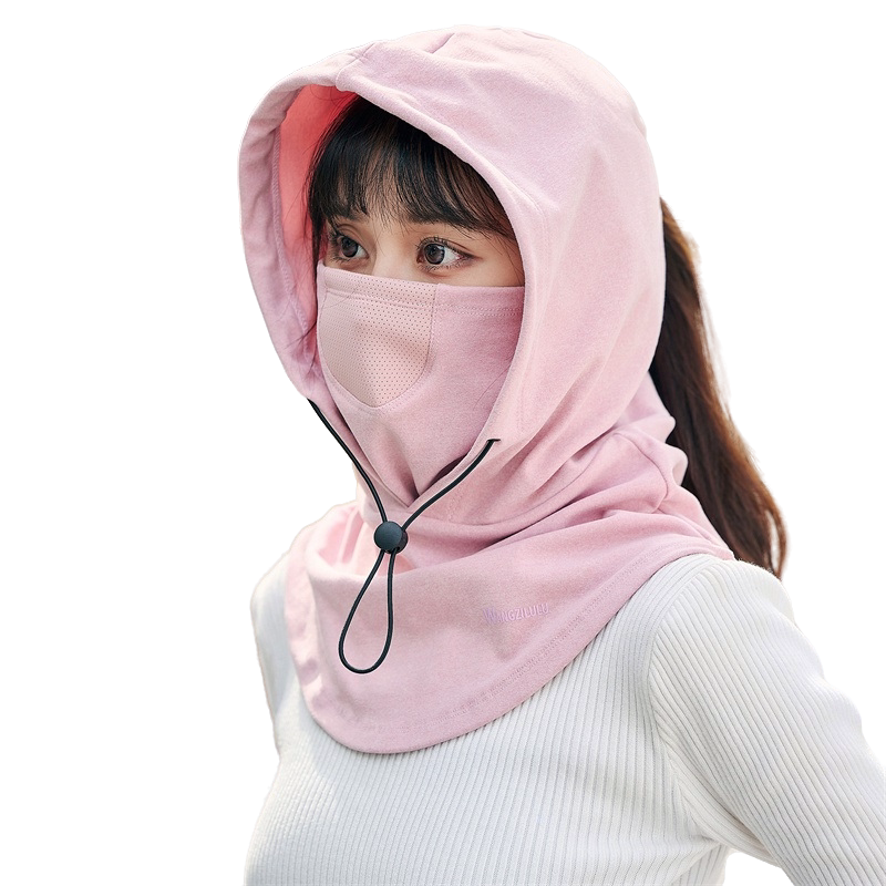 氨纶韩版秋冬女防风保暖套头帽
