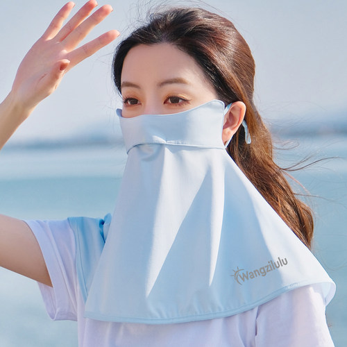 夏季冰丝防晒全脸挂耳面罩
