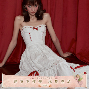 LaceMade 红舞房 60s意式电影桥段戏服经典复刻鱼骨胸衣半裙套装