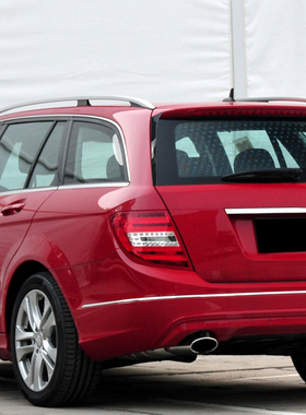 适用奔驰C级 W204 旅行版2007-2014 C200 C260侧翼尾翼扰流板改装