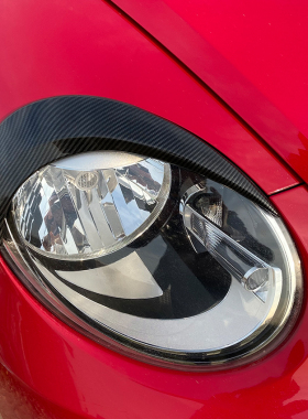 适用大众甲壳虫 Beetle 2012-2018前大灯灯眉外饰车贴改装
