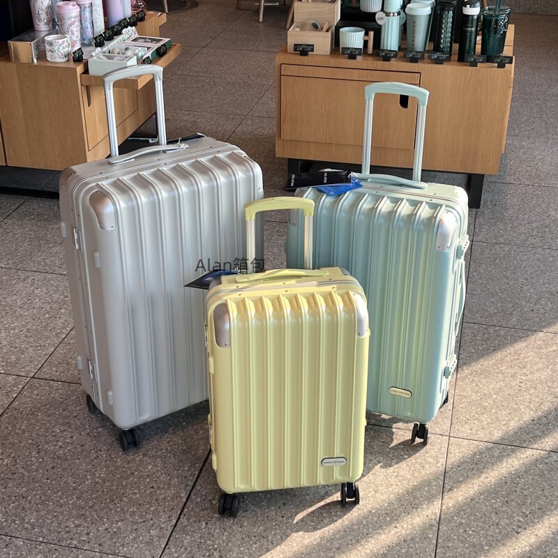 2025新款日本高颜值铝框行李箱女款大容量拉杆箱静音万向轮旅行箱