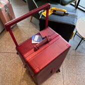 出口日本高端行李箱女大容量铝框拉杆箱男26寸托运加厚学生密码 箱