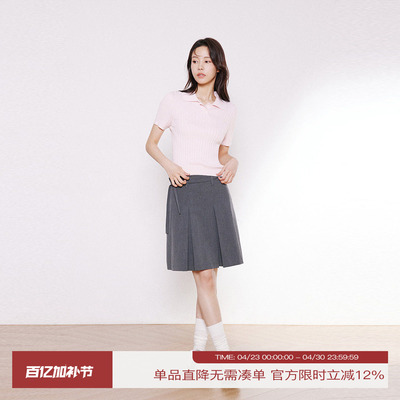 【INRM官方店】短款针织polo领衫