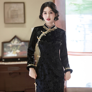 【秋冬新款】-旗袍2026新款冬季改良版年轻款加绒加厚女日常新中
