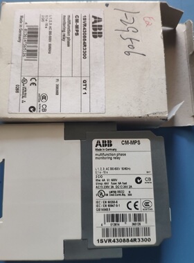 ABB 1SVR430884R3300 CM-MPS 多功能监视器继电器 现货 300-500V